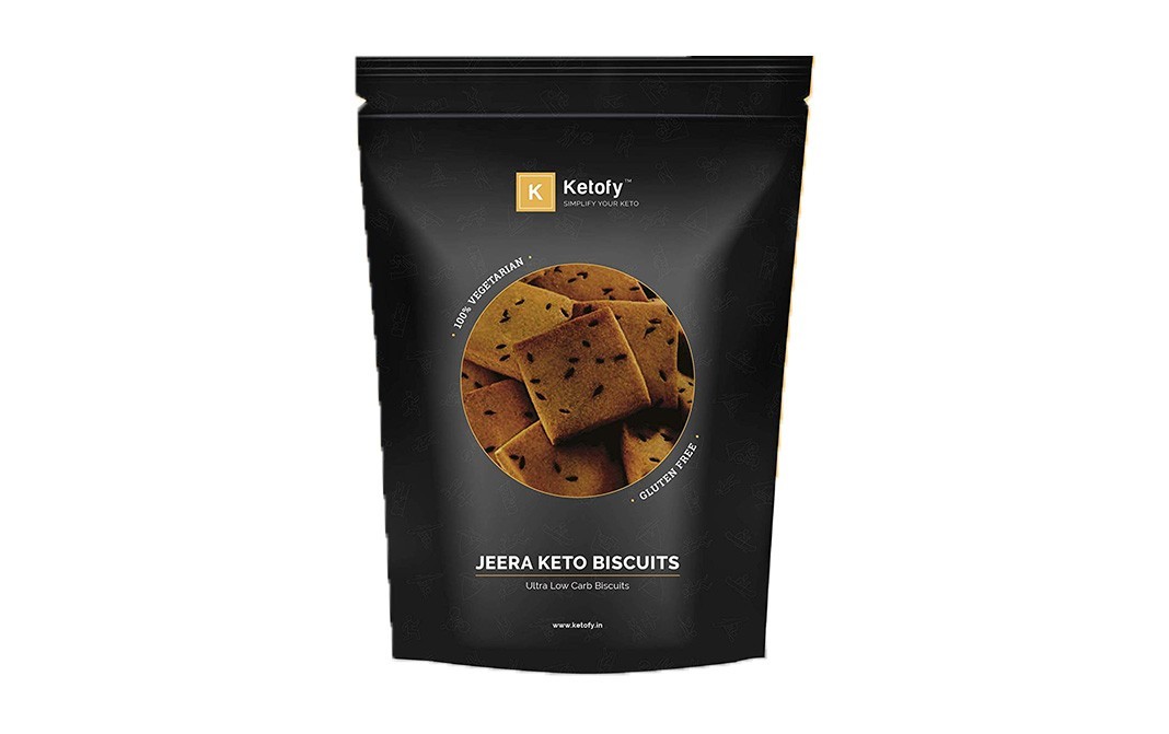 Ketofy Jeera Keto Biscuits    Pack  500 grams